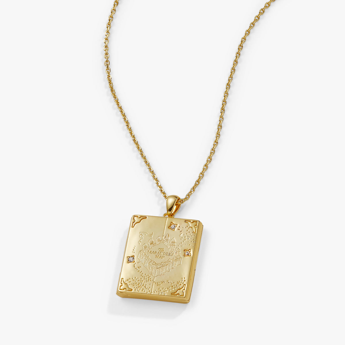 Harry Potter™ Mischief Managed Locket Necklace Gold | Alex and Ani