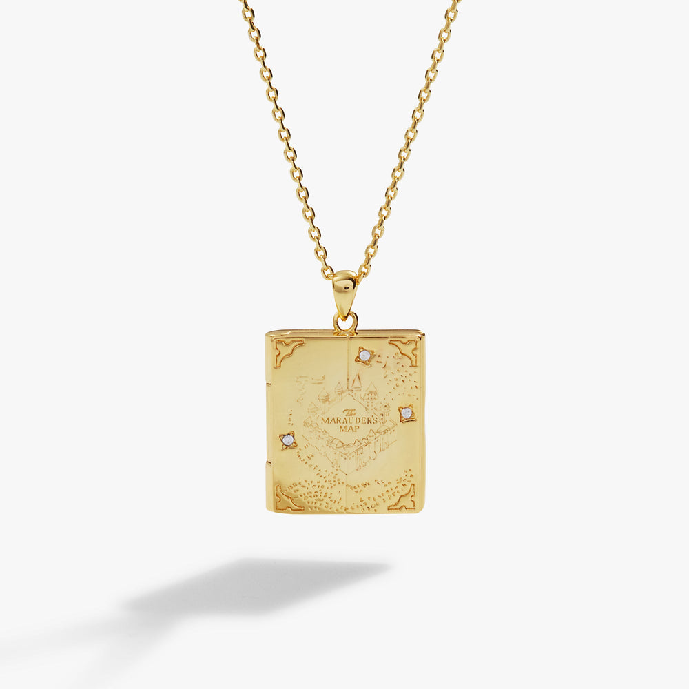 Harry Potter™ Mischief Managed Locket Necklace Gold | Alex and Ani