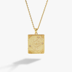 Harry Potter™ Mischief Managed Locket Necklace Gold | Alex and Ani