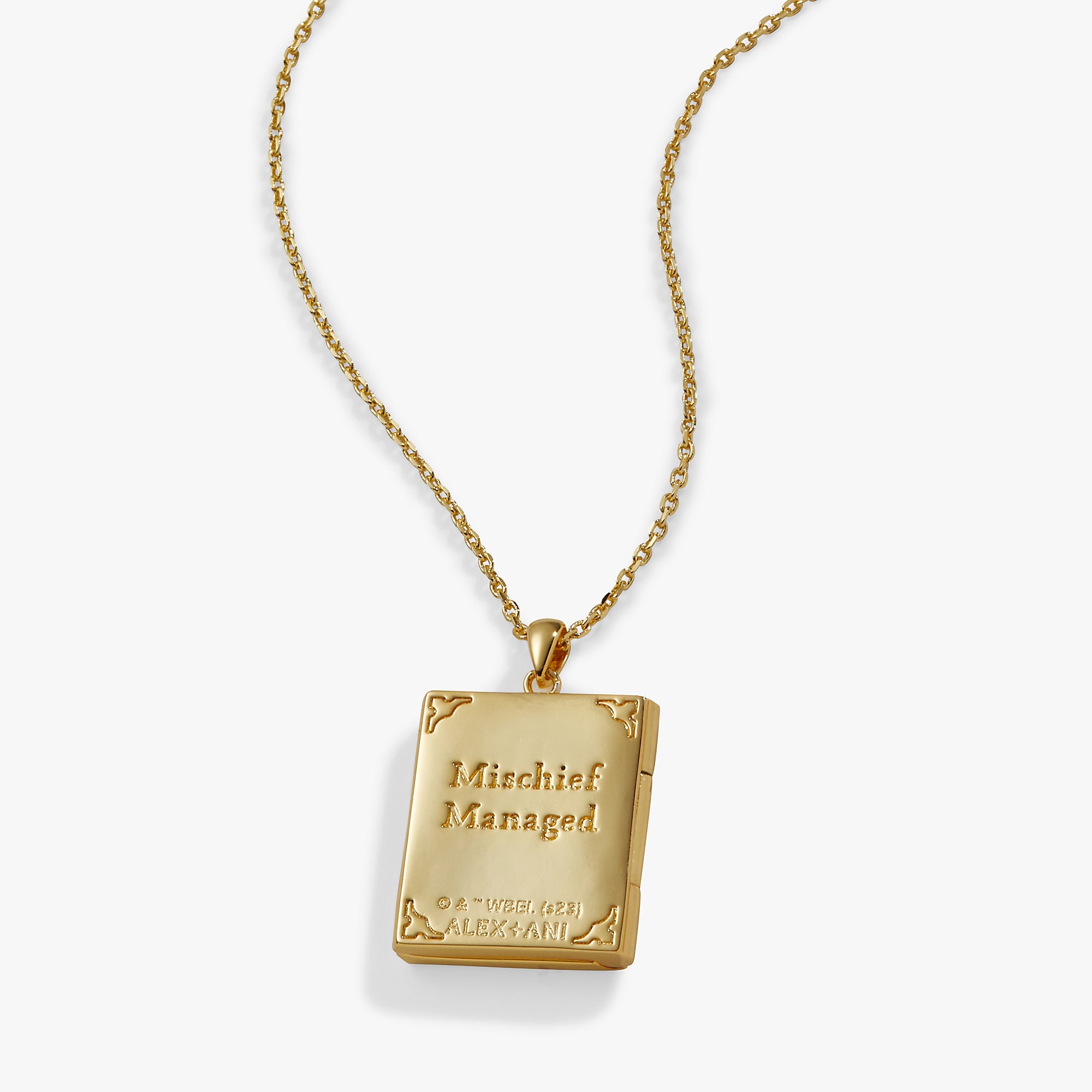 Harry Potter™ Mischief Managed Locket Necklace Gold | Alex and Ani