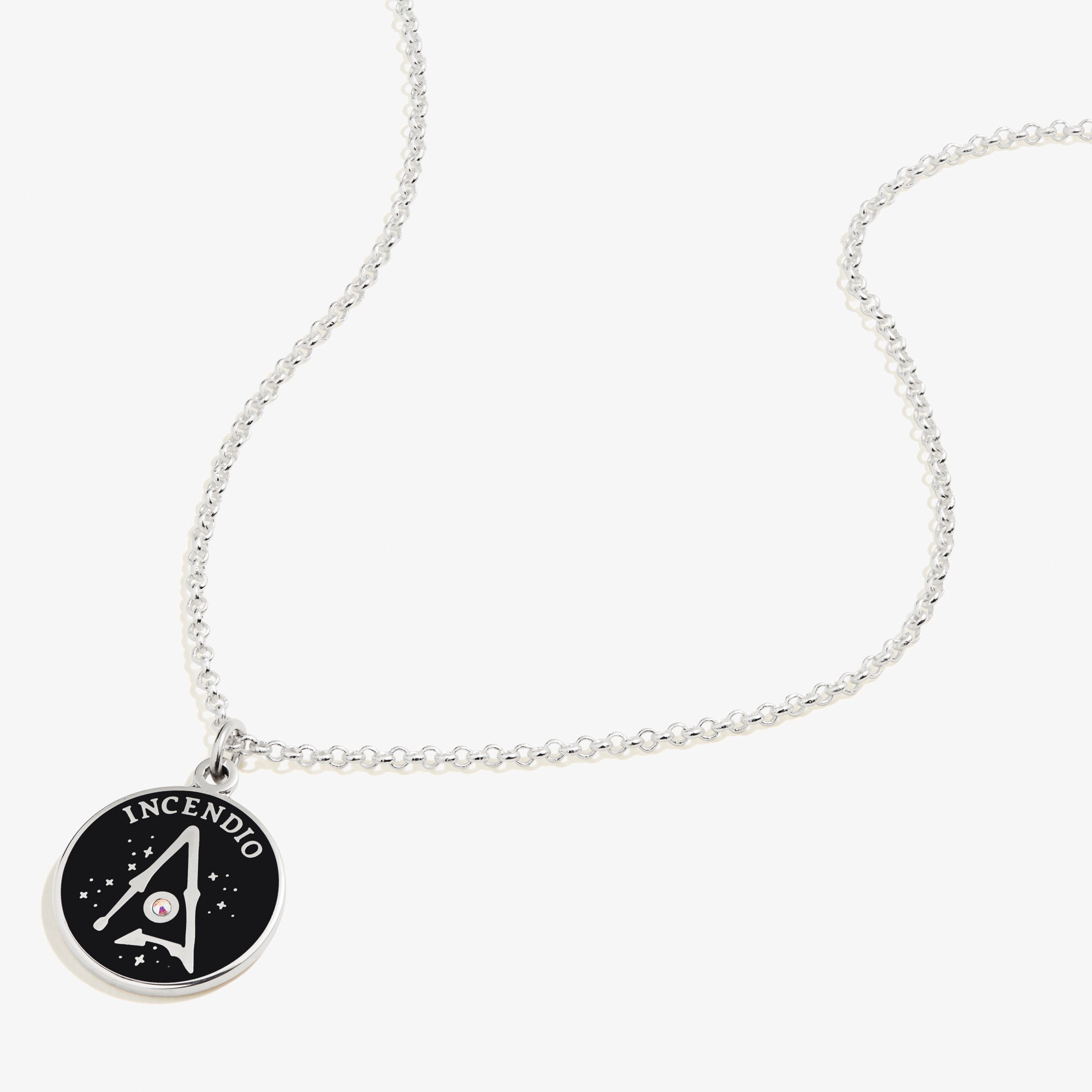 Harry Potter™ 'Incendio' Necklace, Adjustable Shiny Silver | Alex and Ani