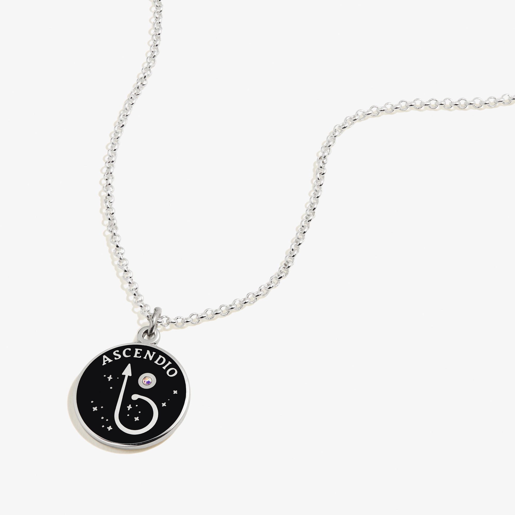 Harry Potter™ 'Ascendio' Necklace, Adjustable Shiny Silver | Alex and Ani