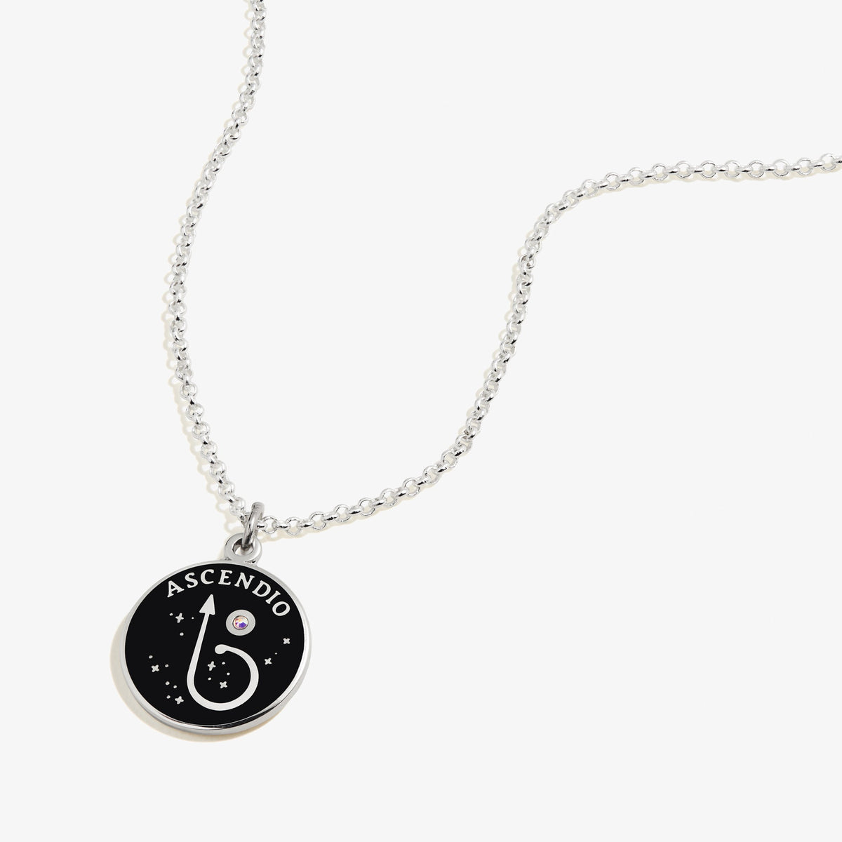 Harry Potter™ 'Ascendio' Necklace, Adjustable Shiny Silver | Alex and Ani