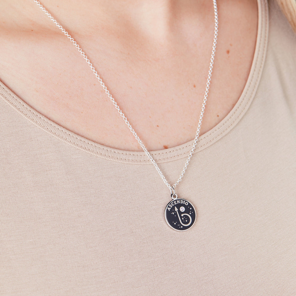 Harry Potter™ 'Ascendio' Necklace, Adjustable Shiny Silver | Alex and Ani