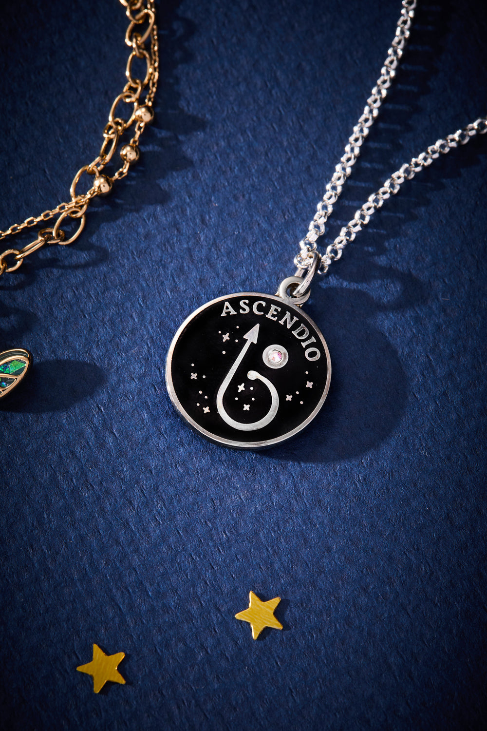Harry Potter™ 'Ascendio' Necklace, Adjustable Shiny Silver | Alex and Ani