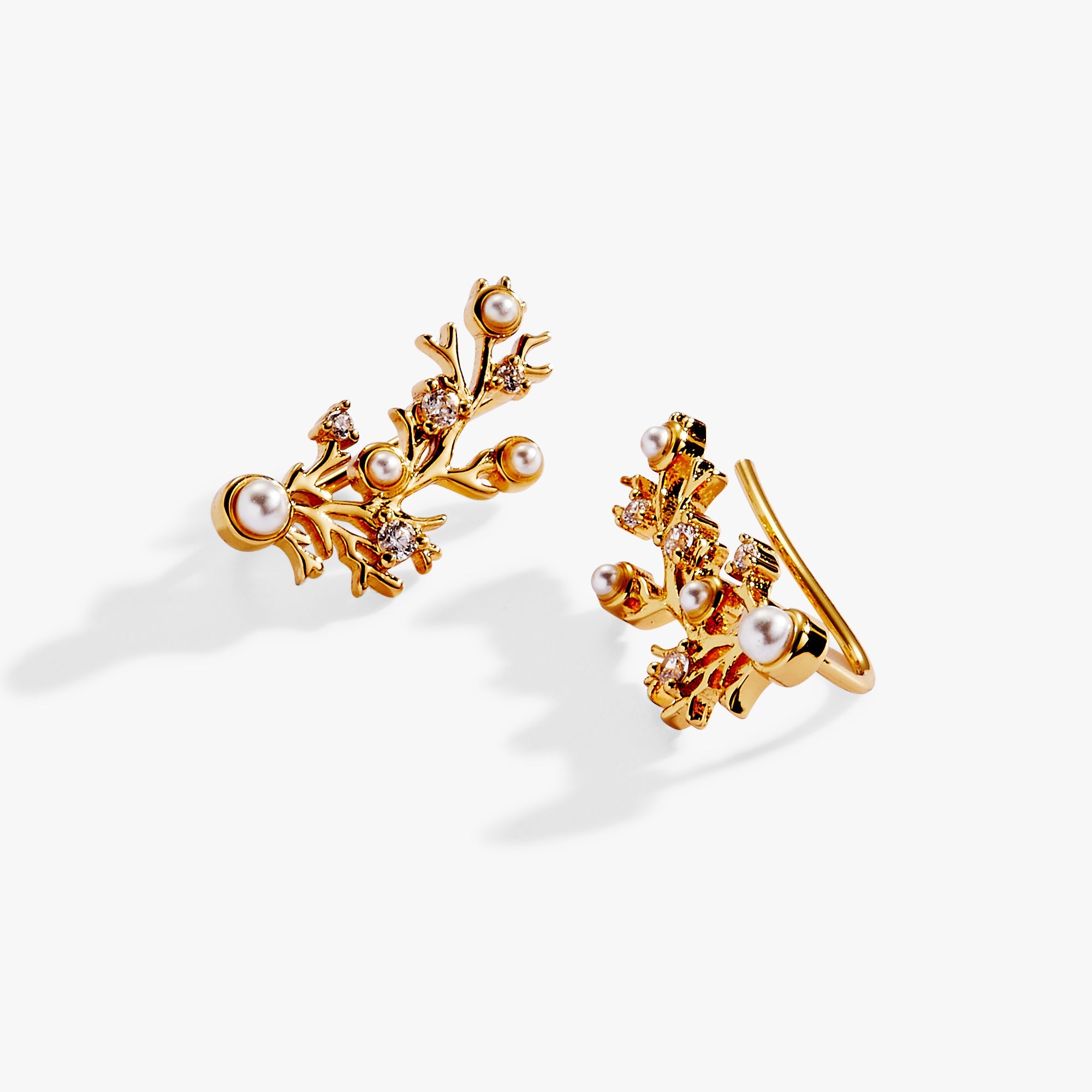 Coral Ear Crawler Gold | Alex and Ani