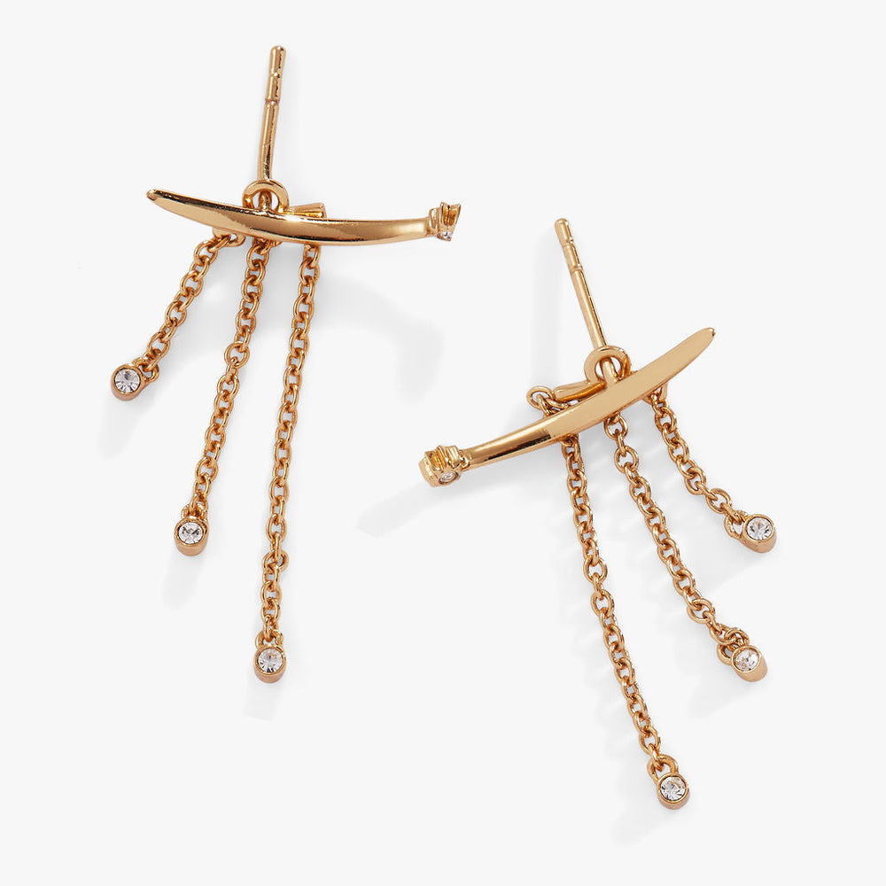 Celestial Shooting Star Ear Jacket Earring Gold | Alex and Ani