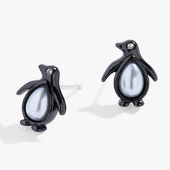 Penguin Stud Earrings Two Tone | Alex and Ani