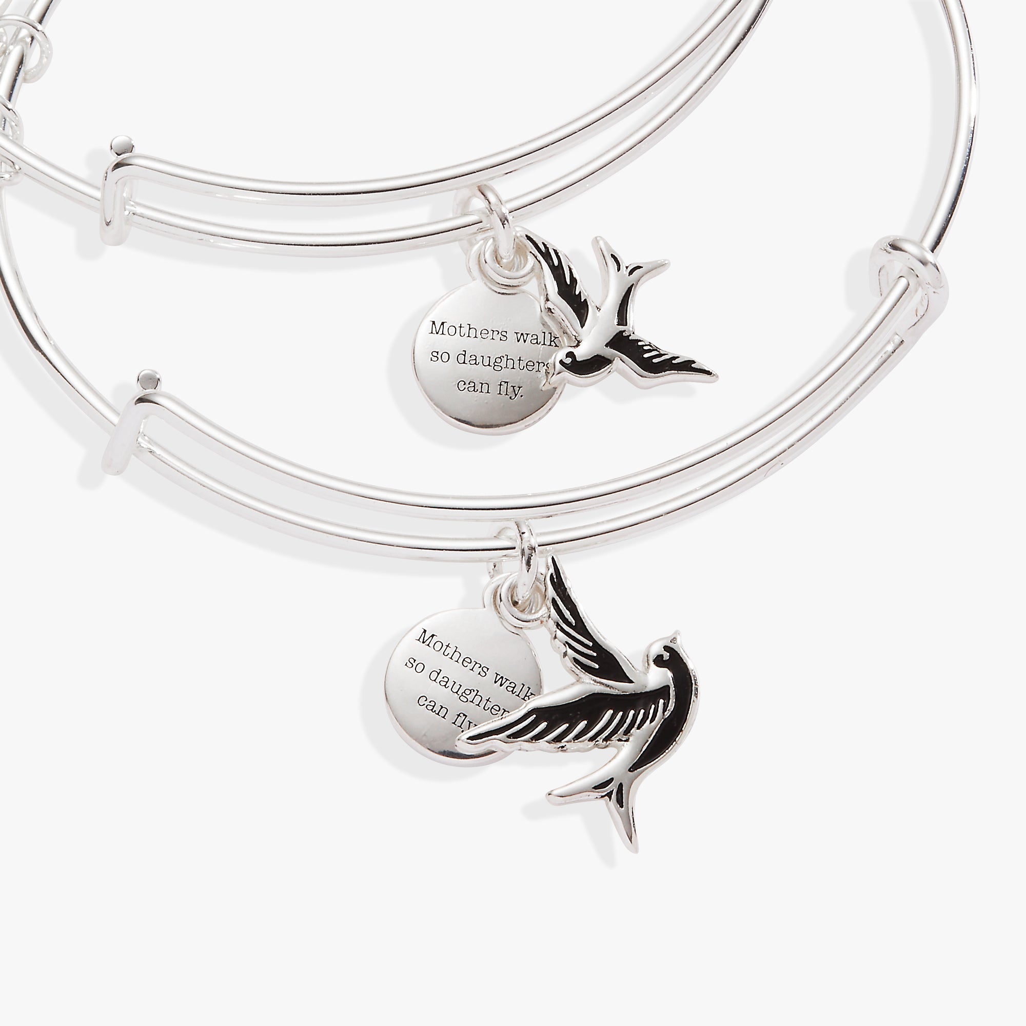 Mother & Daughter Sparrow Set of 2 Silver | Alex and Ani