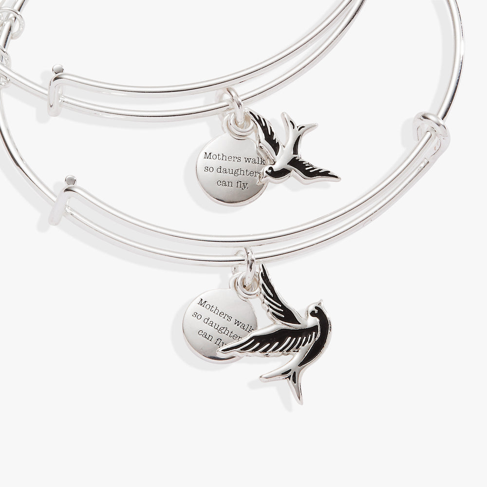Mother & Daughter Sparrow Set of 2 Silver | Alex and Ani