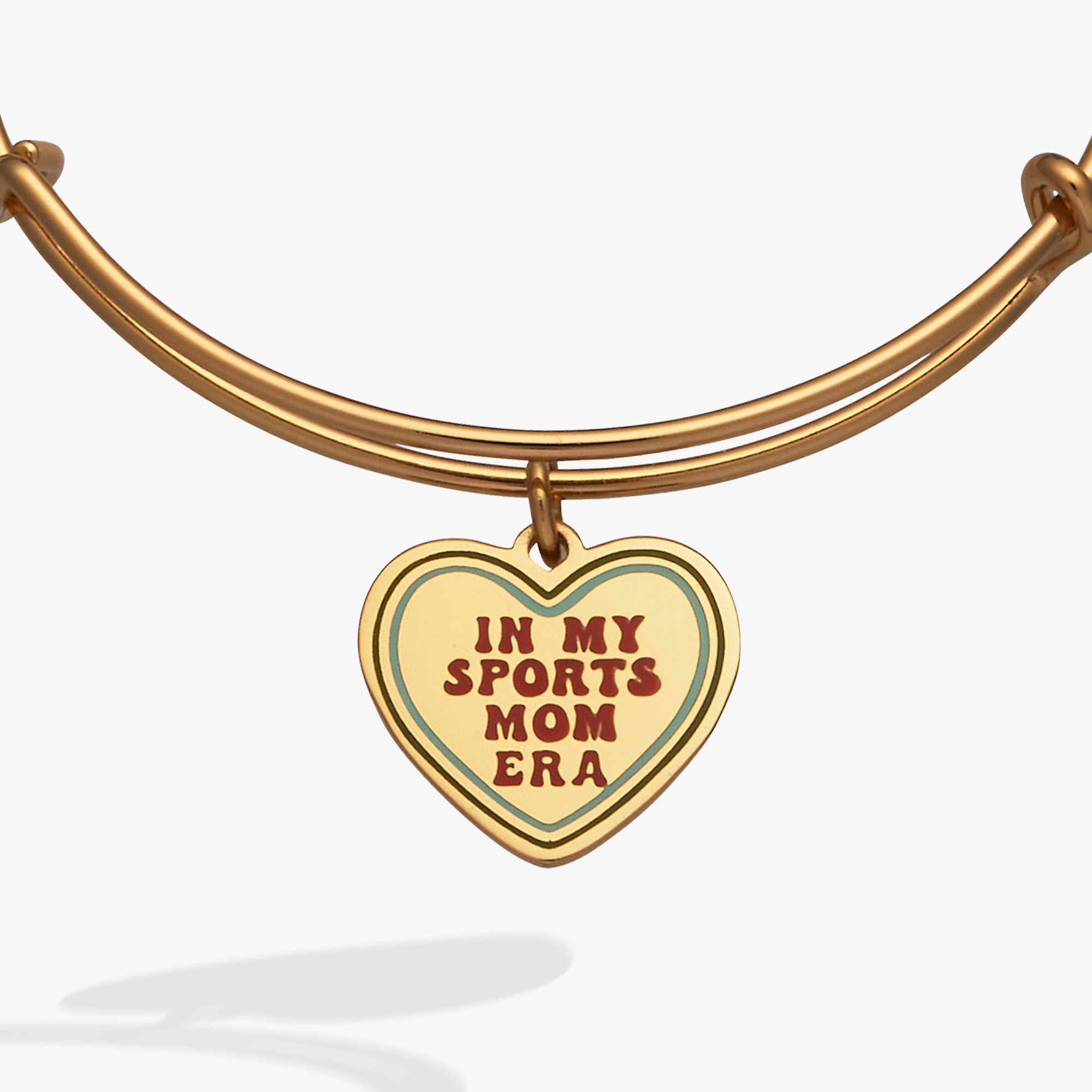 “In My Sports Mom Era” Charm Bangle Gold | Alex and Ani