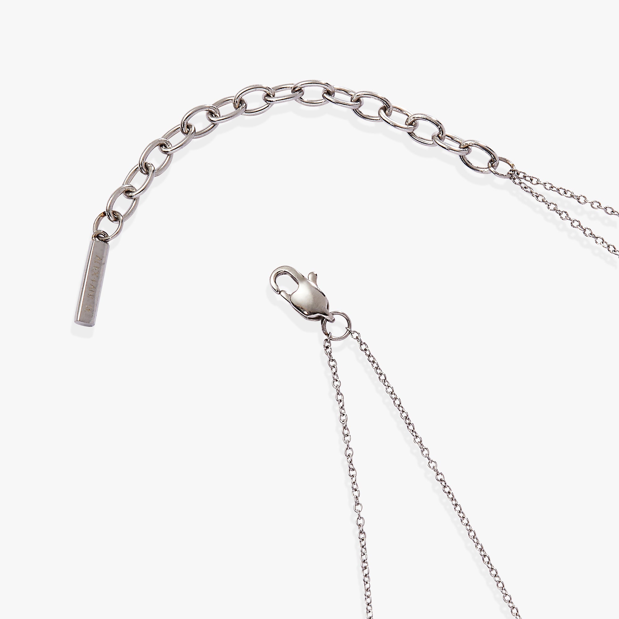 Double-Layer Crystal Necklace Stainless Steel Gold | Alex and Ani