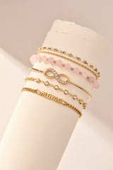 Mama Curb Chain Bracelet Stainless Steel Gold | Alex and Ani