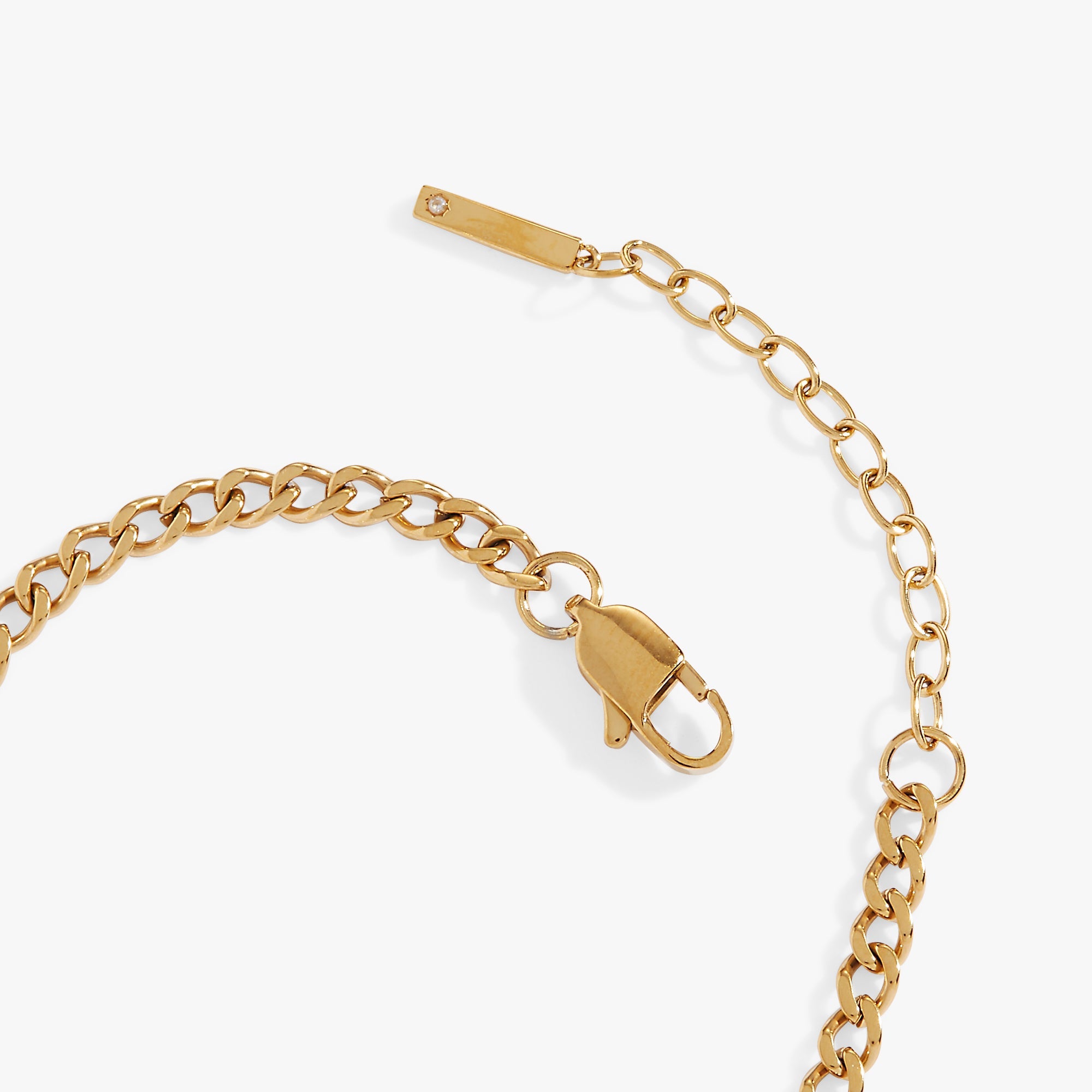 Mama Curb Chain Bracelet Stainless Steel Gold | Alex and Ani