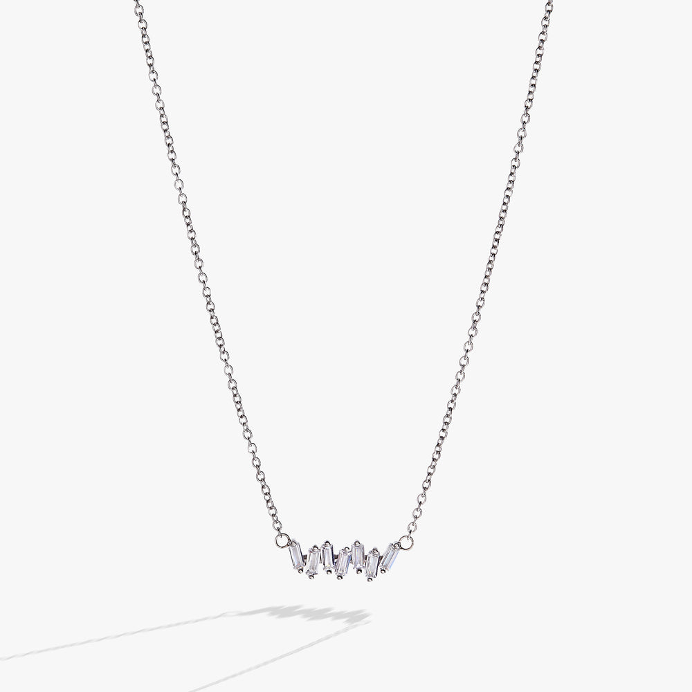 Baguette-necklace Stainless Steel Gold | Alex and Ani