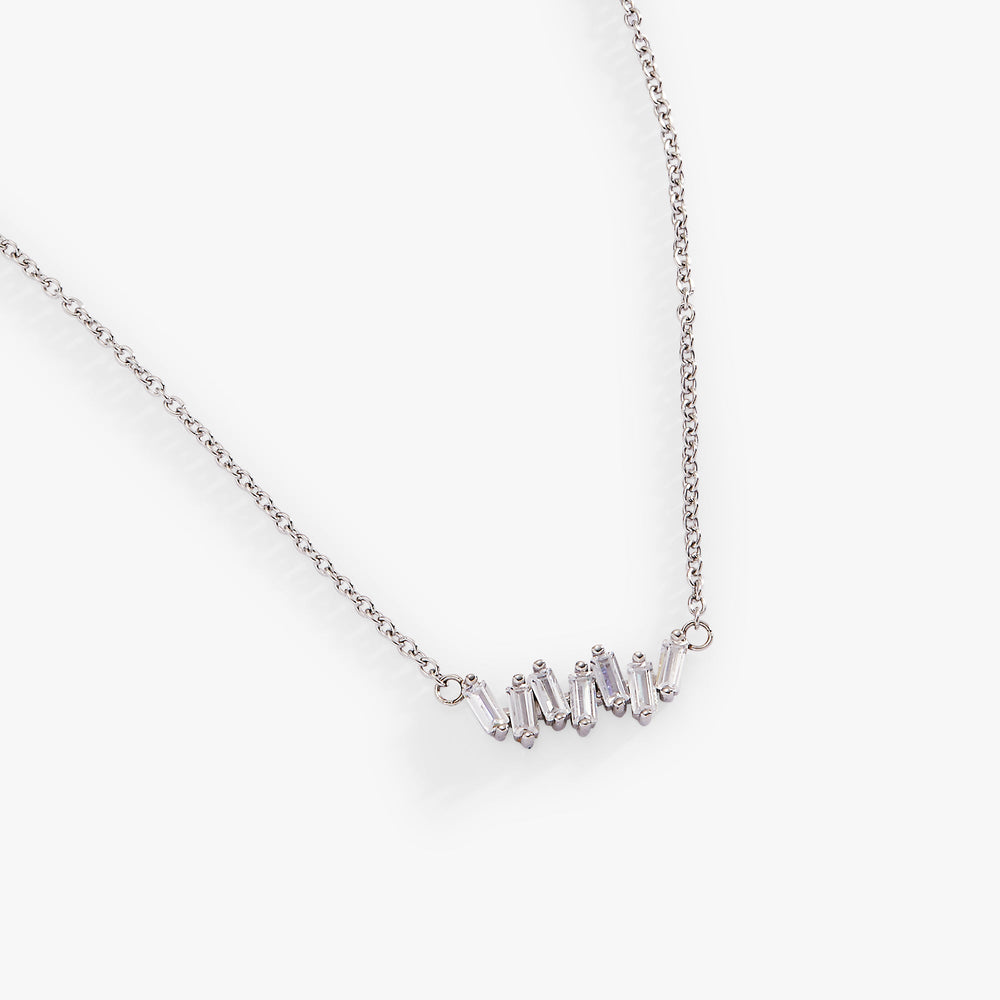 Baguette-necklace Stainless Steel Gold | Alex and Ani