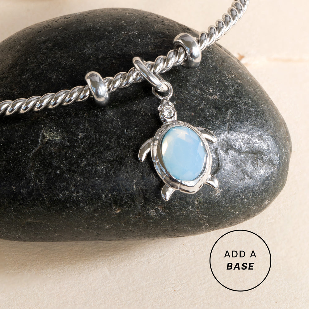 Sea Turtle Interchangeable Charm Stainless Steel Silver | Alex and Ani