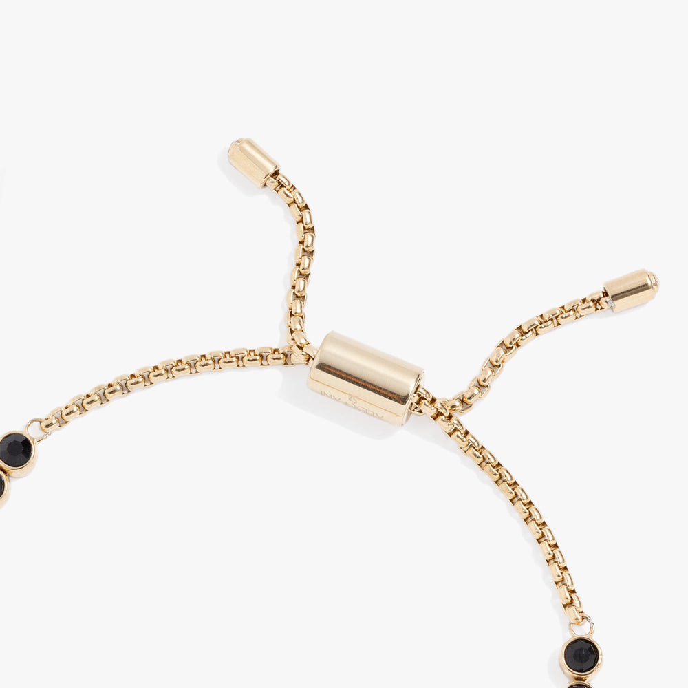 Jet Bolo Tennis Bracelet Stainless Steel  Gold | Alex and Ani