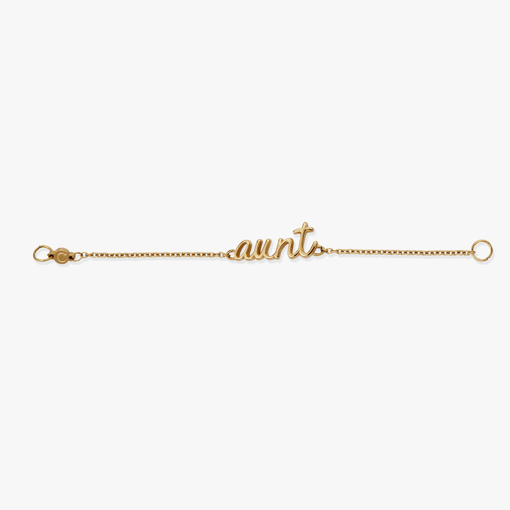 “Aunt” Strand Stainless Steel Gold | Alex and Ani