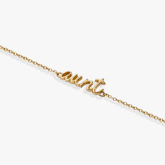 “Aunt” Strand Stainless Steel Gold | Alex and Ani