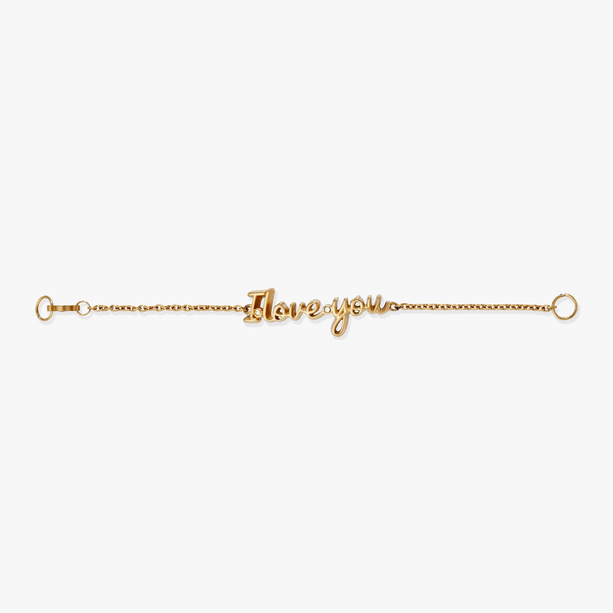 “I Love You” Strand Stainless Steel Gold | Alex and Ani