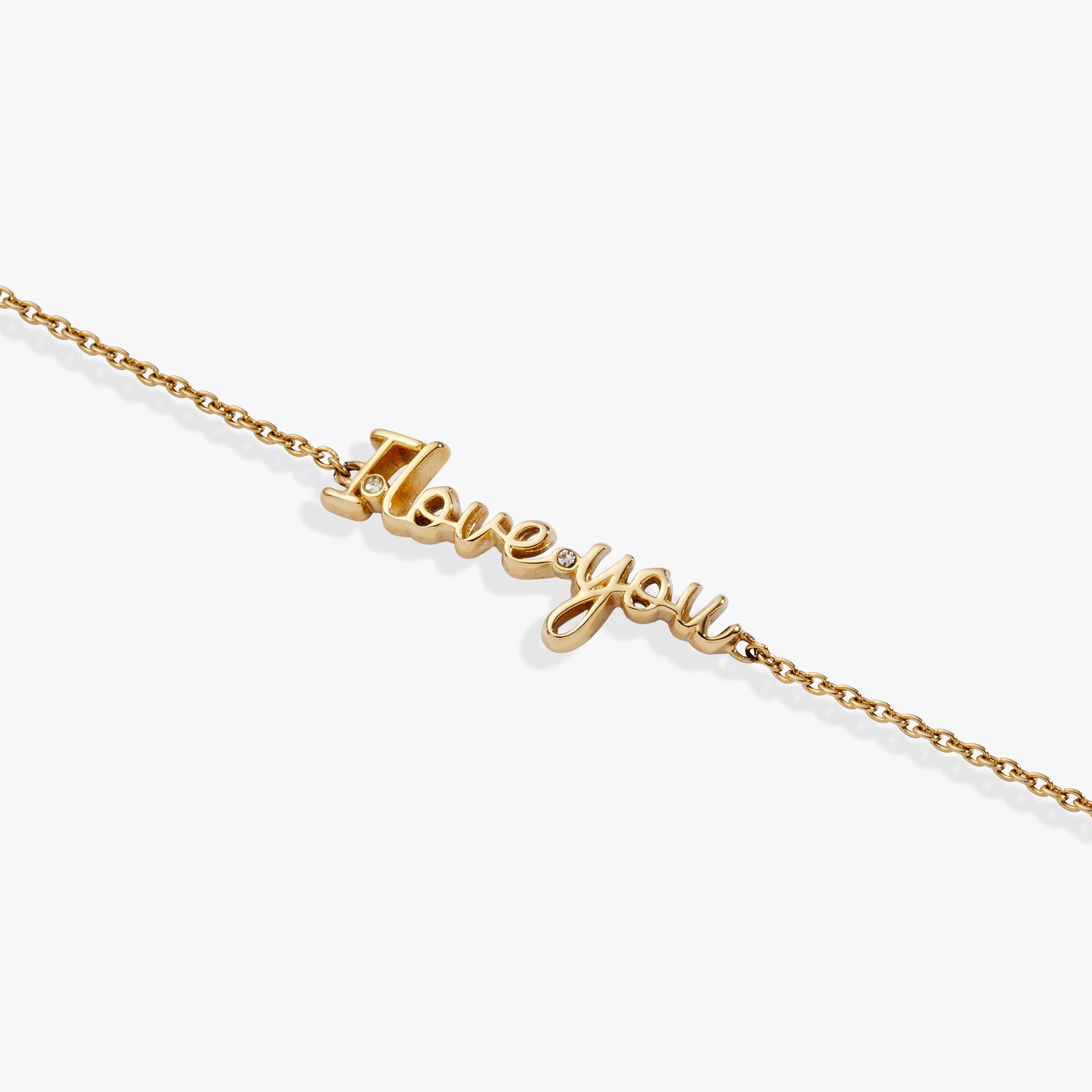 “I Love You” Strand Stainless Steel Gold | Alex and Ani