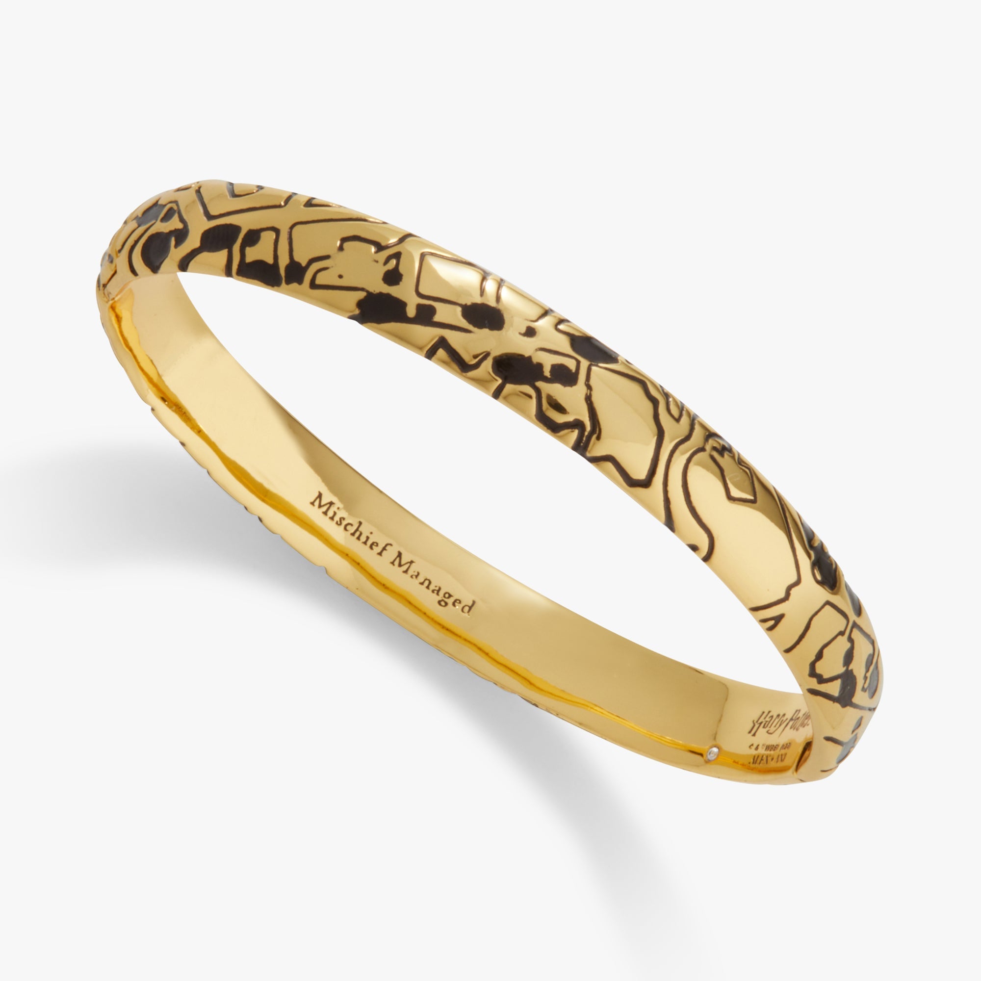 Harry Potter™ Mischief Managed Hinge Bracelet Gold | Alex and Ani
