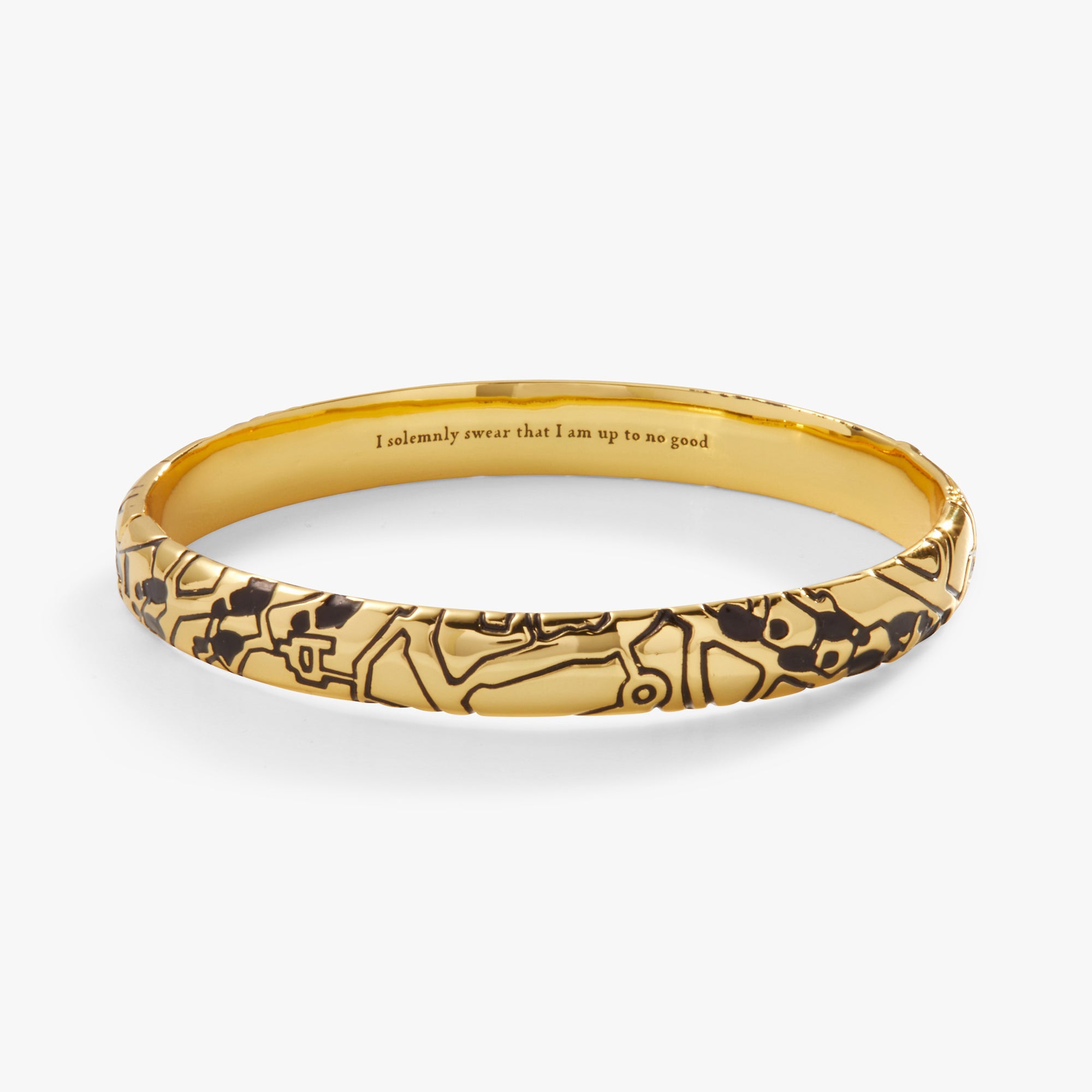 Harry Potter™ Mischief Managed Hinge Bracelet Gold | Alex and Ani