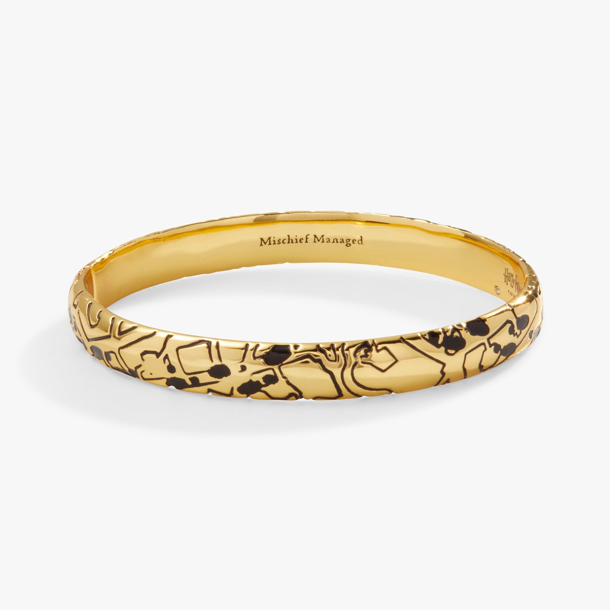 Harry Potter™ Mischief Managed Hinge Bracelet Gold | Alex and Ani