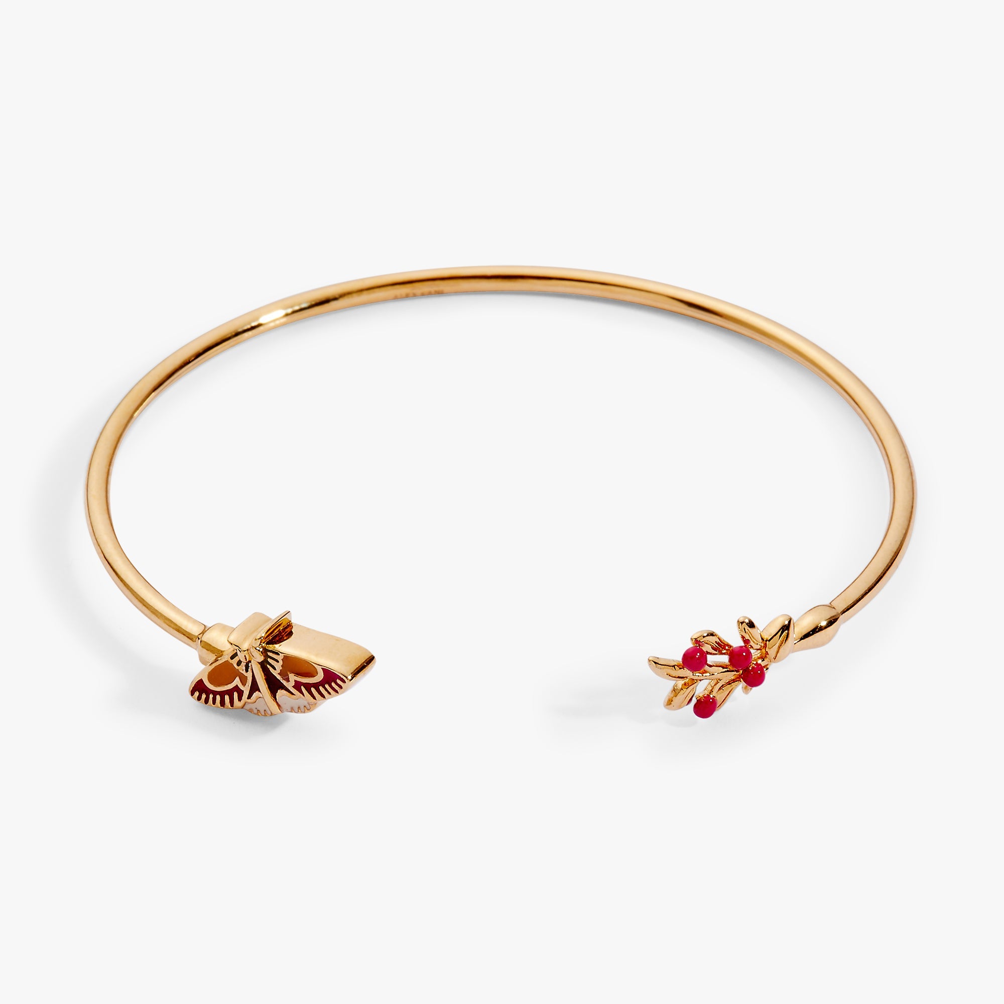 Woodland Moth Flex Cuff Gold | Alex and Ani