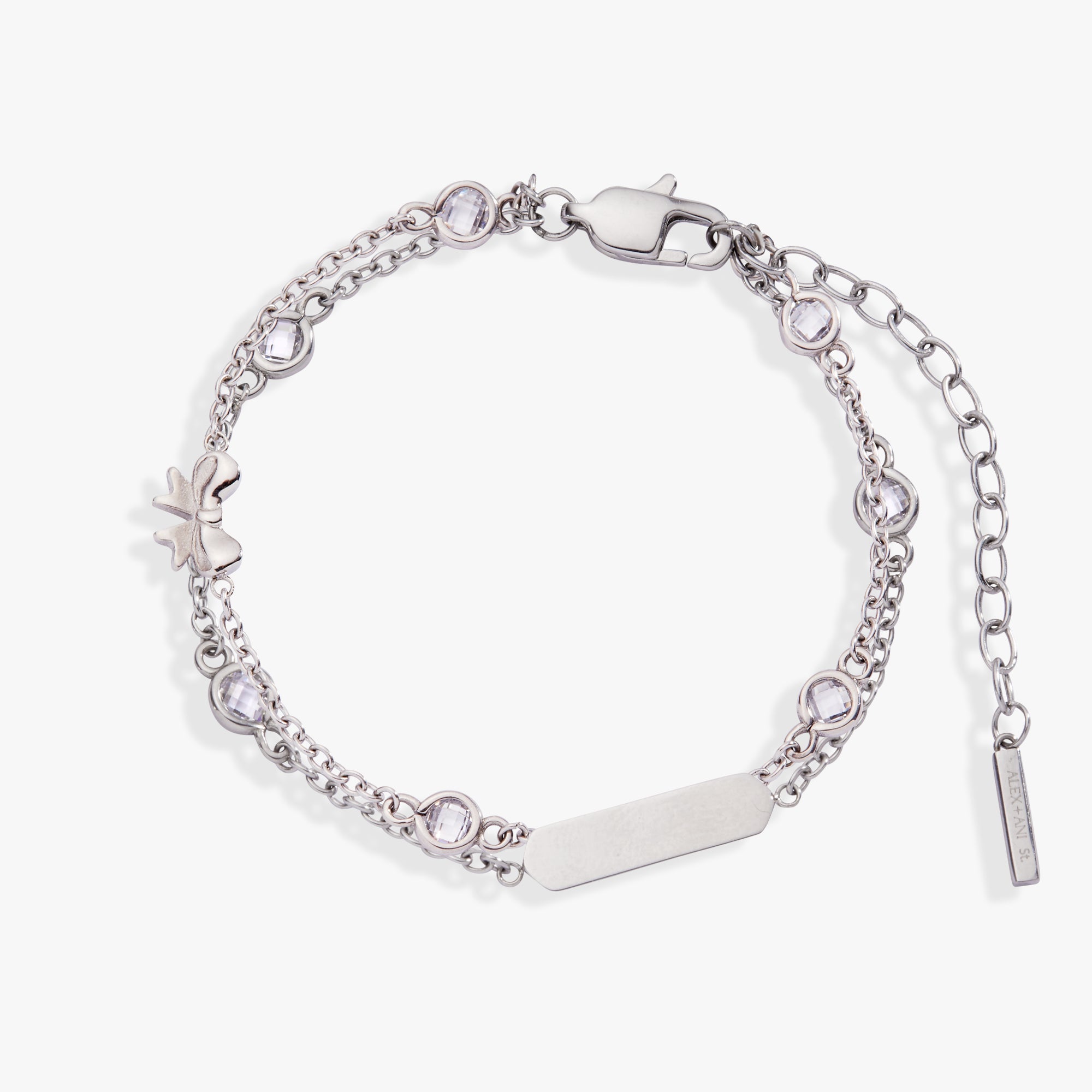 Bow Chain Adjustable Bracelet Stainless Steel Gold | Alex and Ani