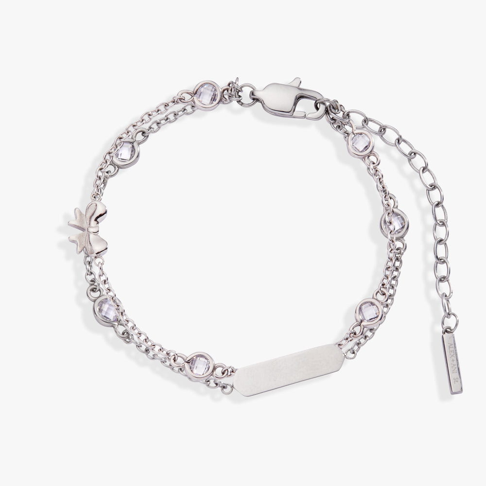Bow Chain Adjustable Bracelet Stainless Steel Gold | Alex and Ani