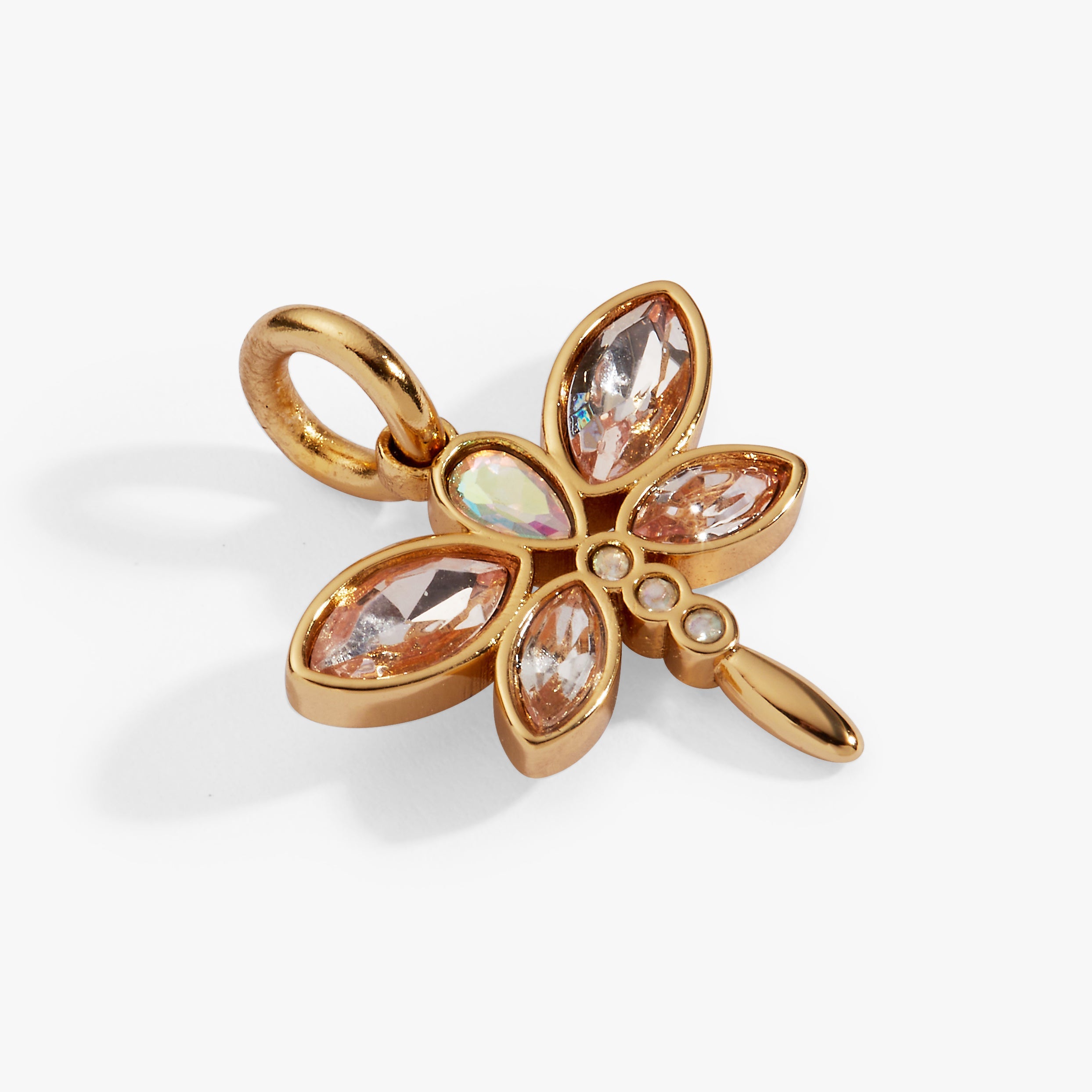 Crystal Dragonfly Interchangeable Charm Gold | Alex and Ani
