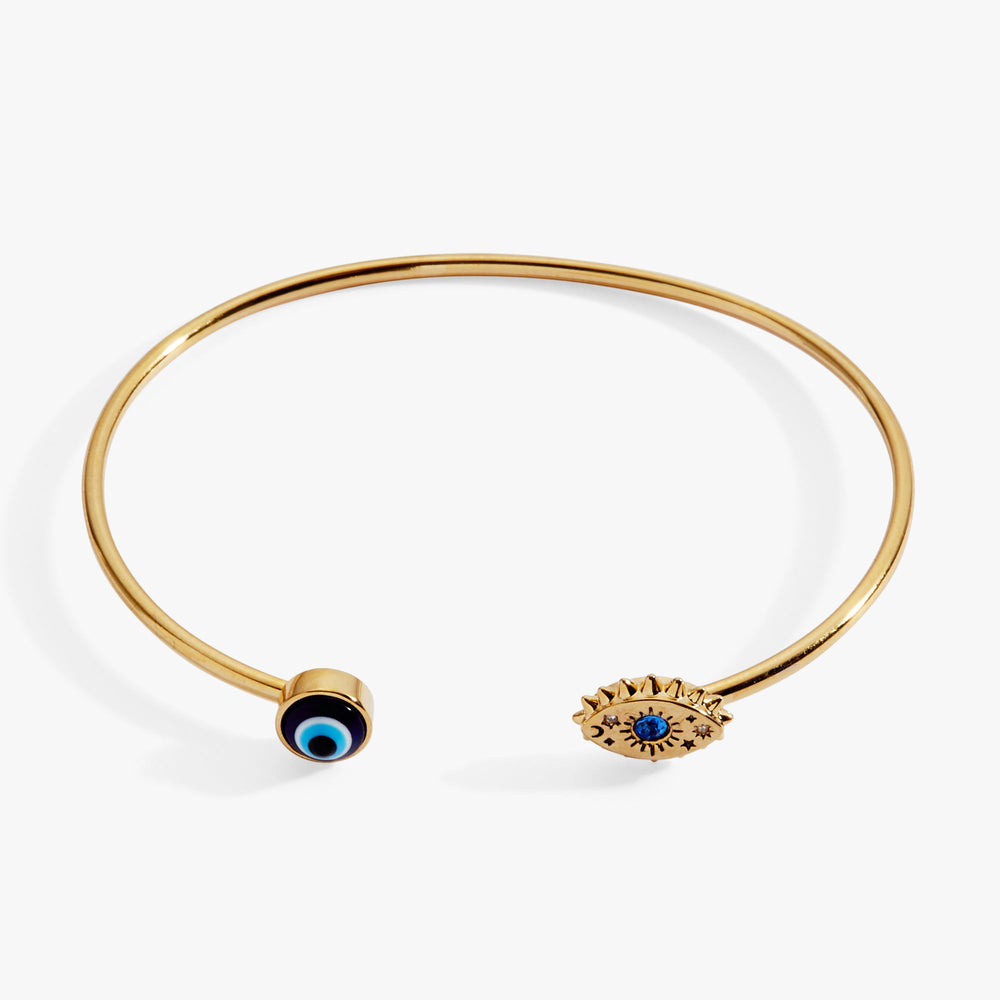 SOM - Evil Eye Flex cuff Gold | Alex and Ani