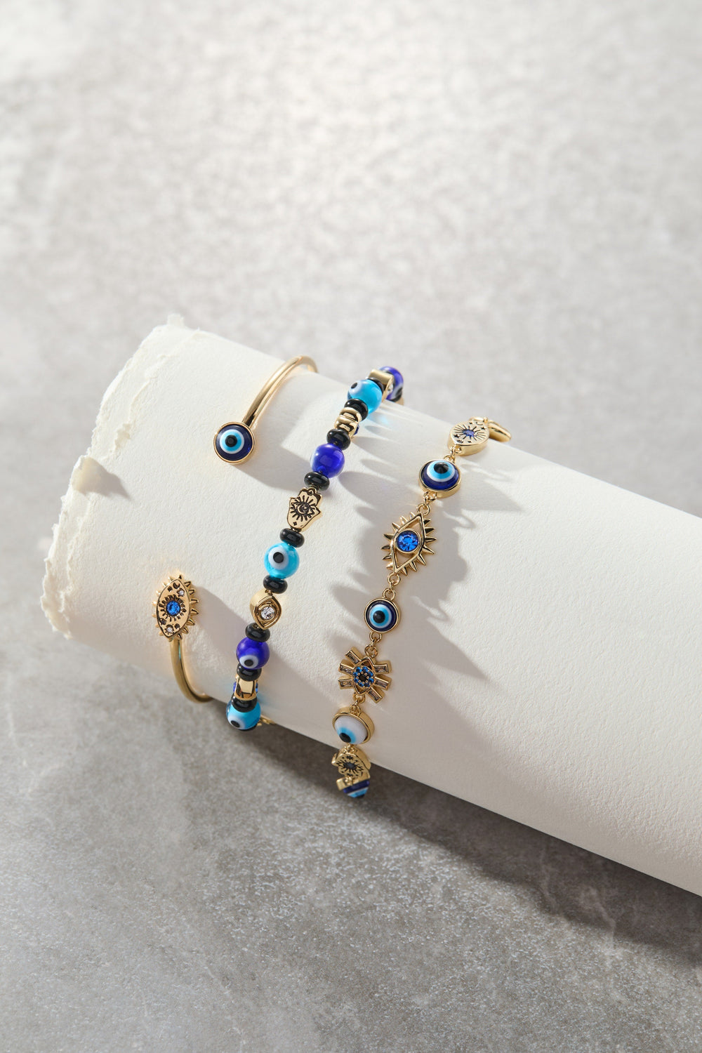 SOM - Evil Eye Flex cuff Gold | Alex and Ani