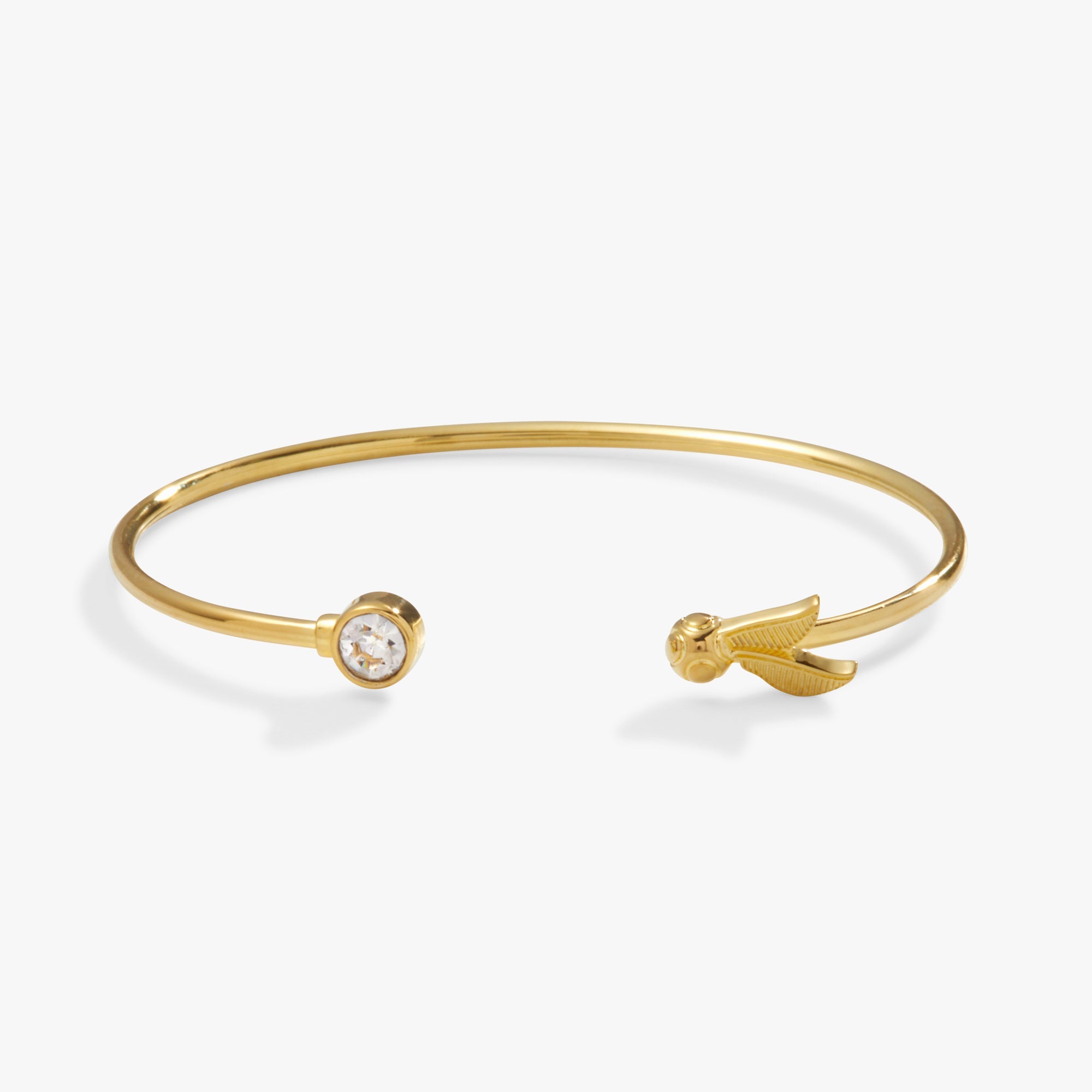 Harry Potter™ Golden Snitch + Crystal Flex Cuff Gold | Alex and Ani