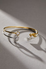 Harry Potter™ Golden Snitch + Crystal Flex Cuff Gold | Alex and Ani