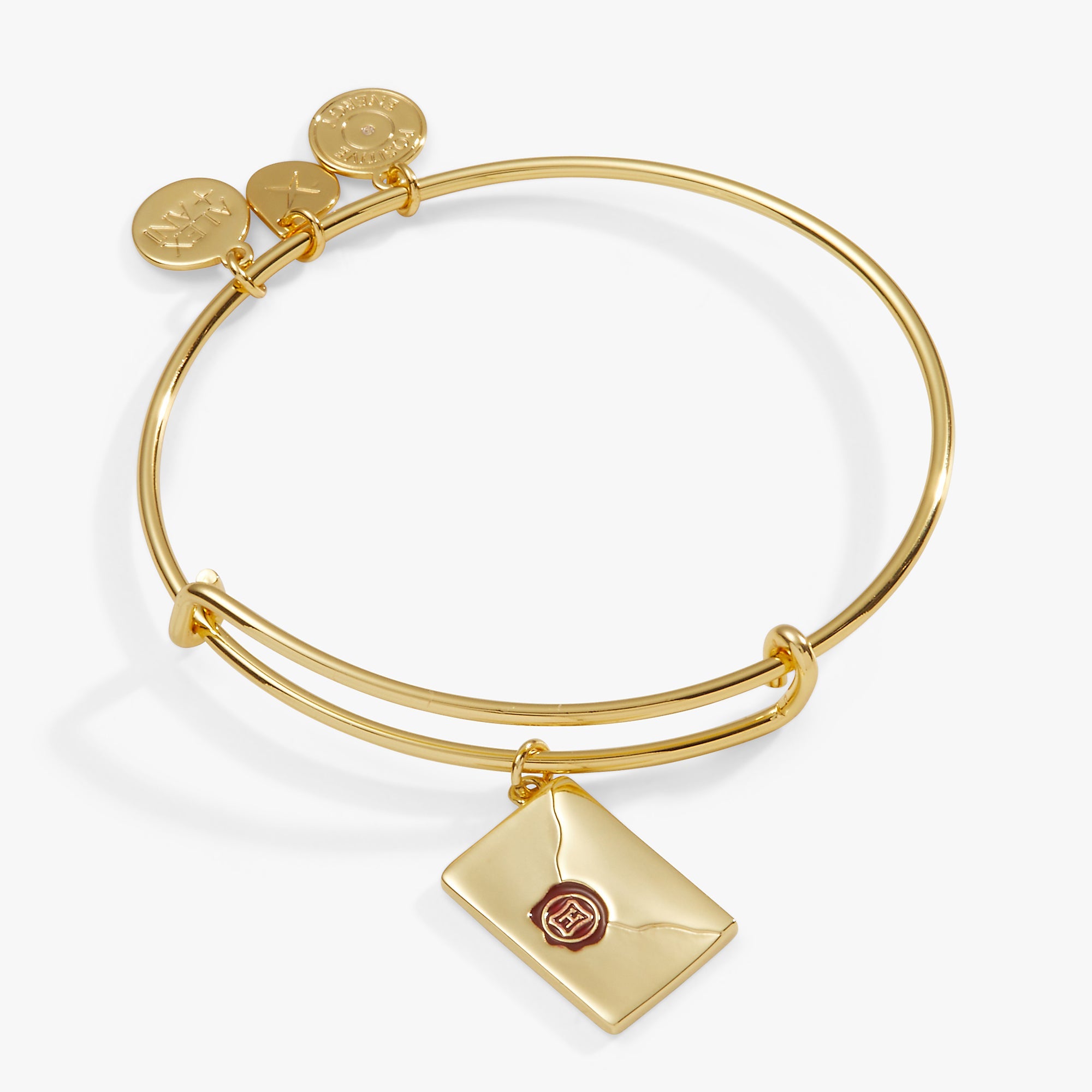 Harry Potter™ Acceptance Letter Charm Bangle Gold | Alex and Ani