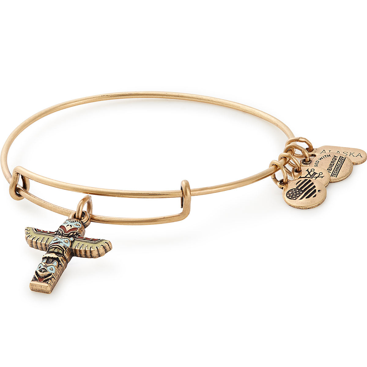 Ketchikan, Alaska Totem Pole Charm Bangle Rafaelian Silver | Alex and Ani