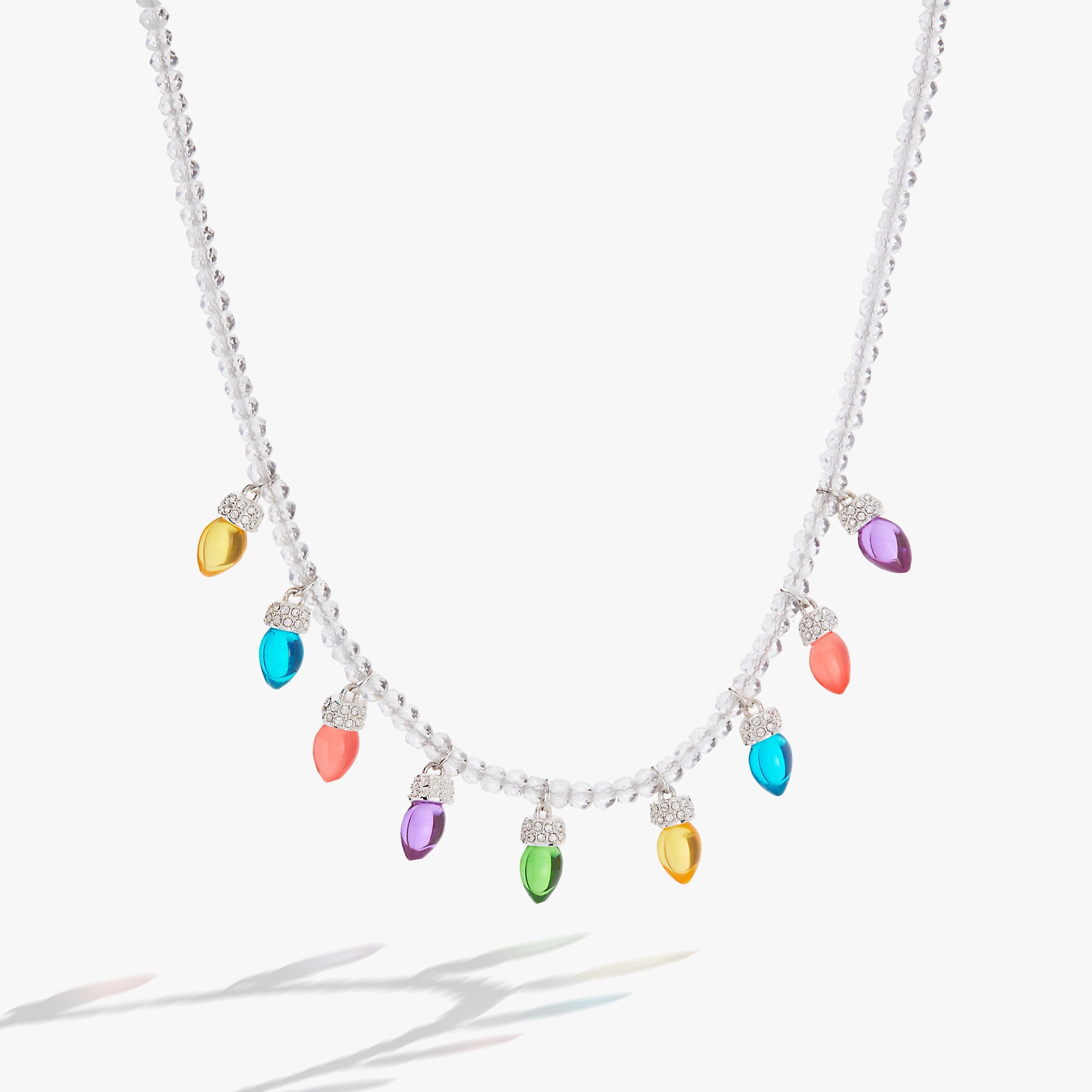 Christmas Light Bulb Necklace Silver | Alex and Ani