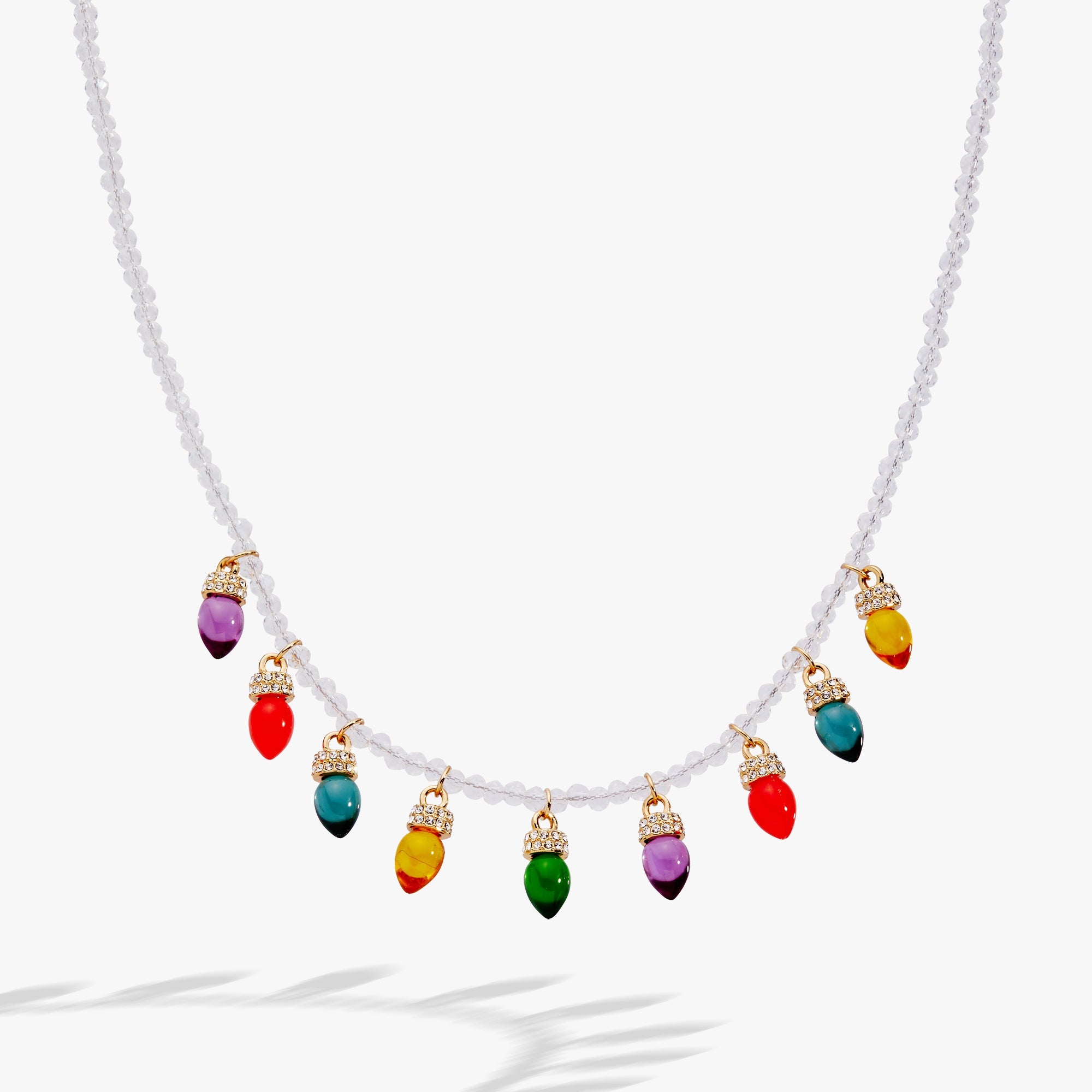 Christmas Light Bulb Necklace Silver | Alex and Ani