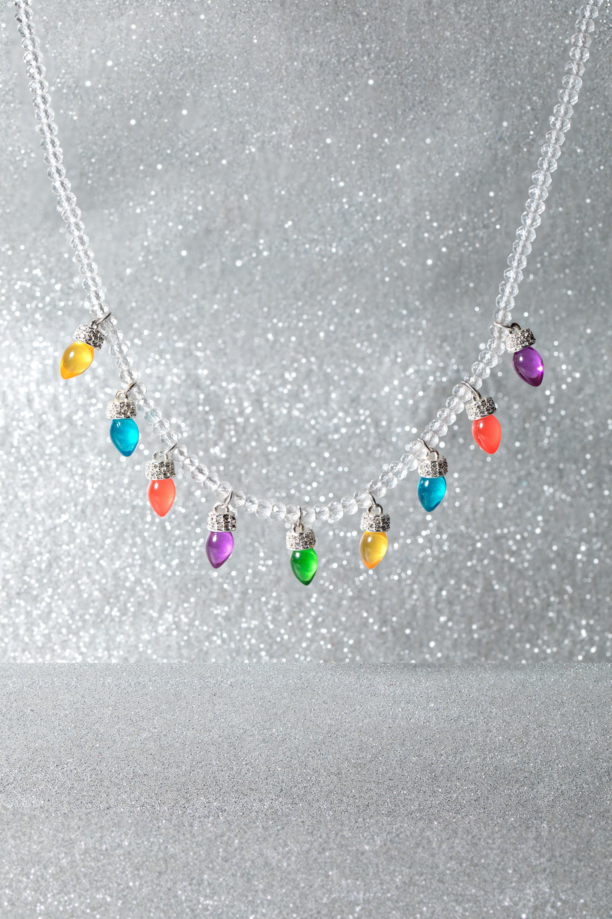 Christmas Light Bulb Necklace Silver | Alex and Ani