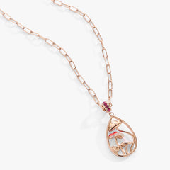 Mushroom Pendant Necklace Gold | Alex and Ani