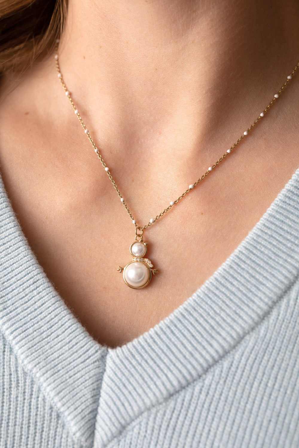Snowwoman Necklace Shiny Gold | Alex and Ani