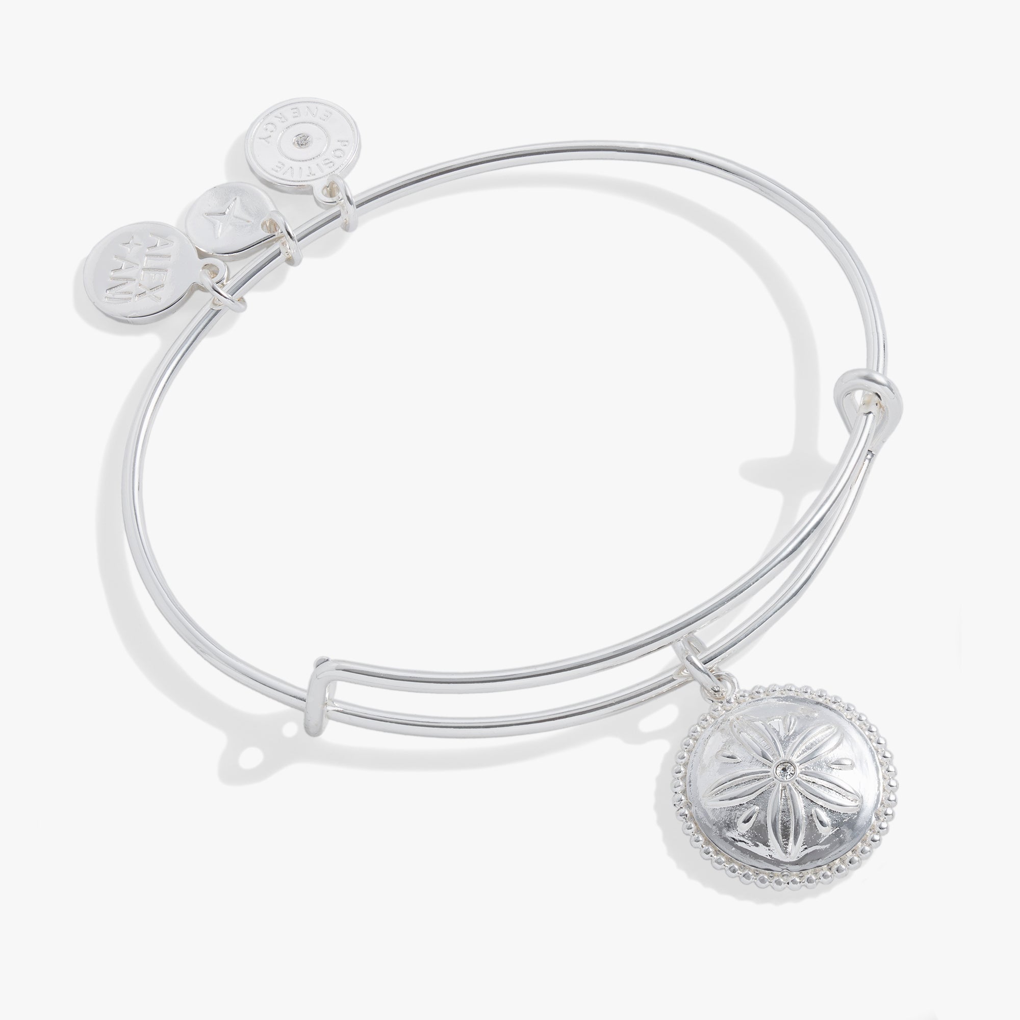 Sand Dollar Charm Bangle Gold | Alex and Ani