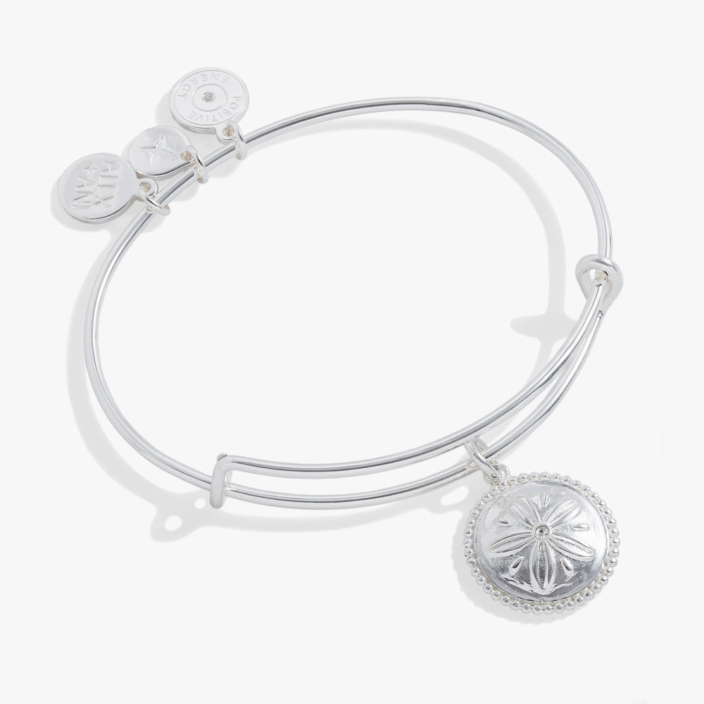 Sand Dollar Charm Bangle Gold | Alex and Ani