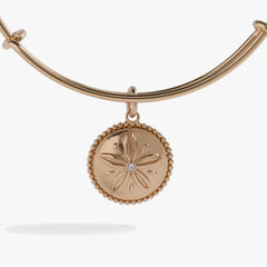 Sand Dollar Charm Bangle Gold | Alex and Ani