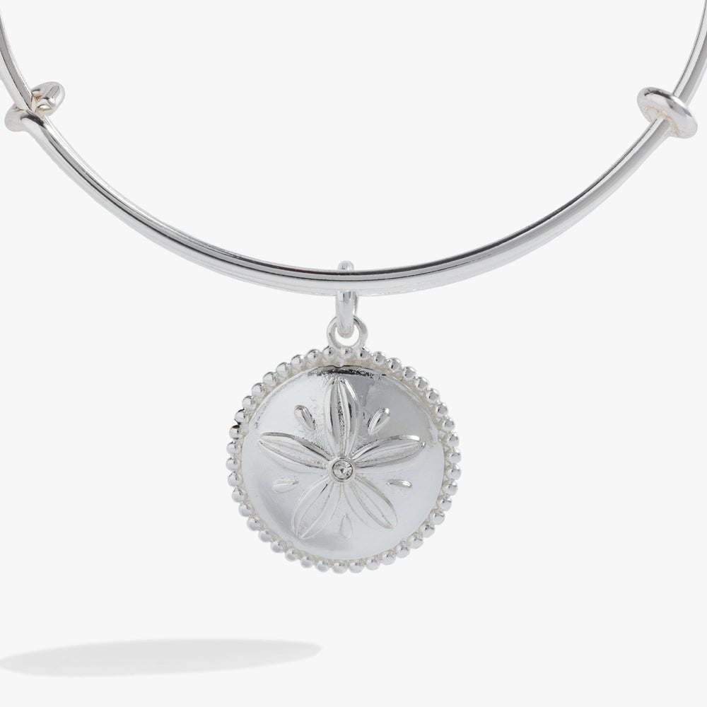 Sand Dollar Charm Bangle Gold | Alex and Ani