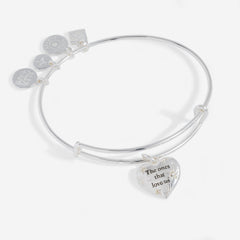 Harry Potter “The Ones That Love Us” Bangle Silver | Alex and Ani