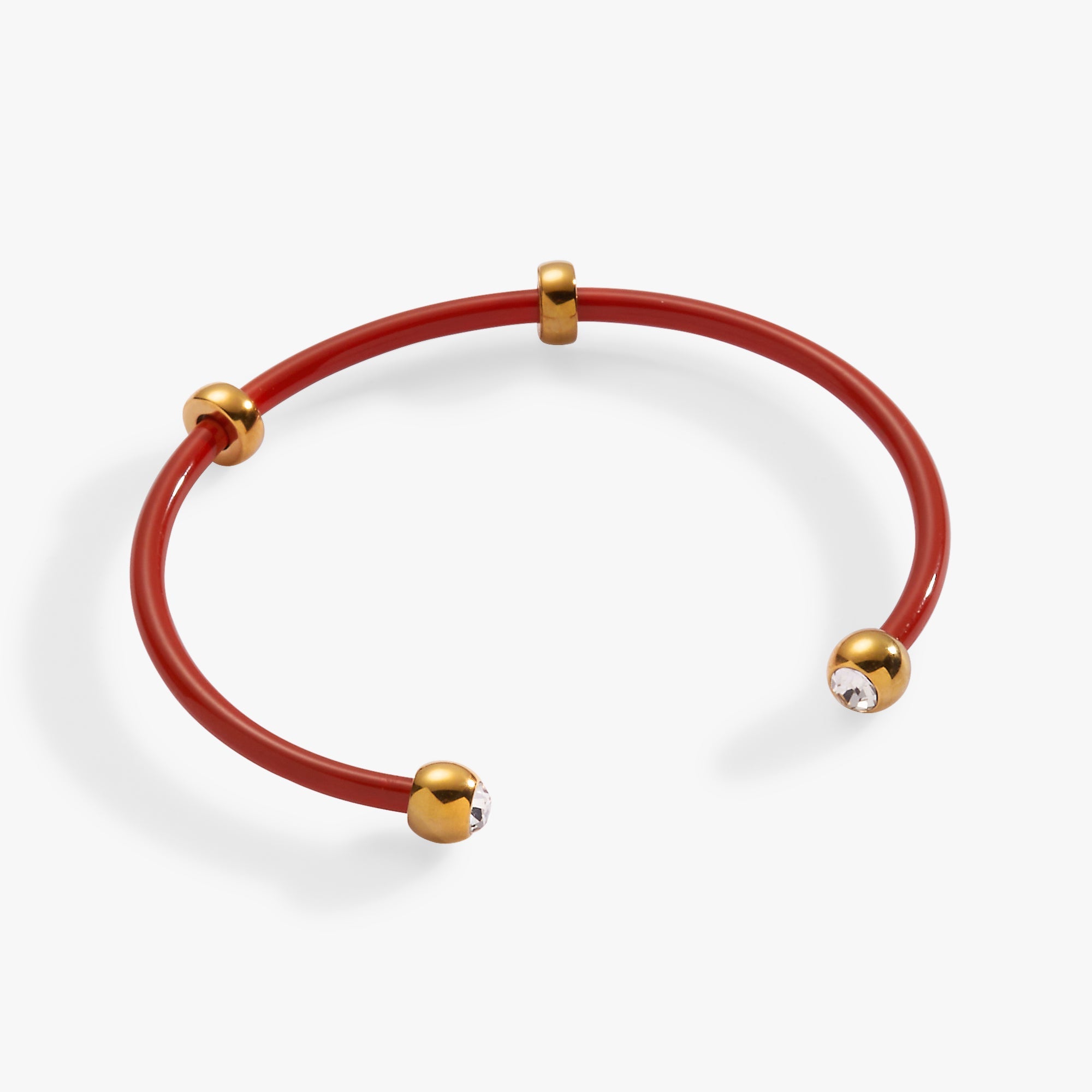 Bezel Stone Enamel Cuff| Alex and Ani Stainless Steel Gold | Alex and Ani